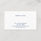 Aangepaste logo toevoegen blauw verloop modern pro visitekaartje (Achterkant)