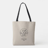 Aangepaste Logo Tote Bag (Achterkant)