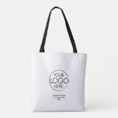 Aangepaste Logo Tote Bag (Achterkant)