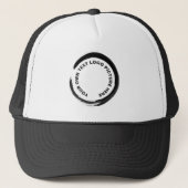 Aangepaste logo trucker pet (Voorkant)