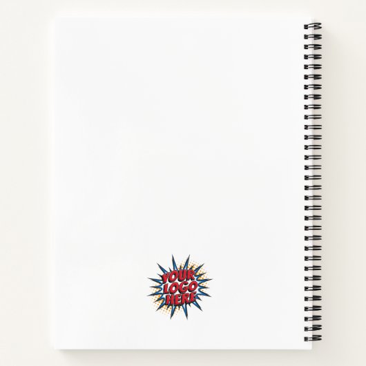 Aangepaste Logo-upload - Creëer uw eigen bedrijf Notitieboek (Achterkant)