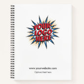 Aangepaste Logo-upload - Creëer uw eigen bedrijf Notitieboek (Voorkant)