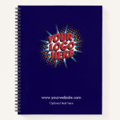 Aangepaste Logo-upload - Creëer Your Own Business  Notitieboek (Voorkant)