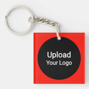 Aangepaste logo-upload Gepersonaliseerd bedrijf Sleutelhanger