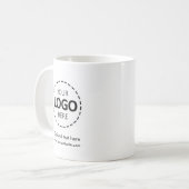 Aangepaste Logo Upload promoties Koffiemok (Voorkant links)