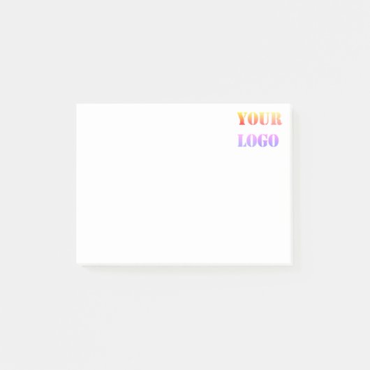 Aangepaste Logo Uw bedrijf op maat Post-it® Notes (Voorkant)