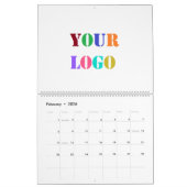 Aangepaste Logo Uw zakelijke promotiekalender Kalender (Feb 2026)