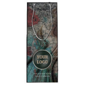 Aangepaste Logo van bedrijf | Eigen merkverpakking Wijn Cadeautas (Achterkant)