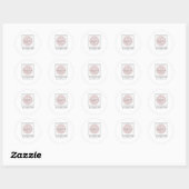 Aangepaste Logo van bedrijf Ronde Sticker (Vel)
