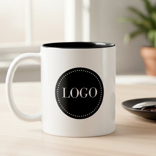 Aangepaste logo van uw bedrijf tweekleurige koffiemok