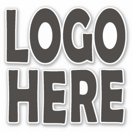 Aangepaste logo. Verander met je eigen logo Sticker (Voorkant)