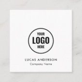 Aangepaste Logo Verbinding met US Square Visitekaa Vierkante Visitekaartje (Voorkant)