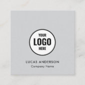 Aangepaste Logo Verbinding met US Square Visitekaa Vierkante Visitekaartje (Voorkant)