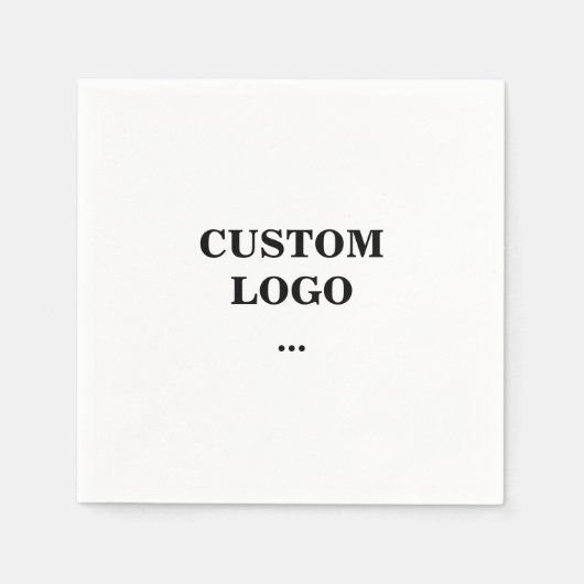 Aangepaste logo, vervanging van uw logo servet (Voorkant)