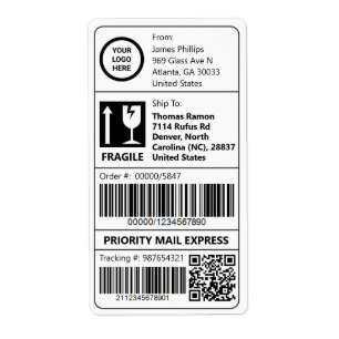 Aangepaste Logo-verzendkosten voor Easy Tracking-s Etiket