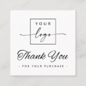 Aangepaste logo vierkant dankzij je creditcard vierkante visitekaartje (Voorkant)