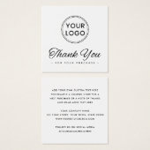 Aangepaste logo vierkant dankzij je creditcard vierkante visitekaartjes (Voorkant /achterkant)