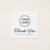 Aangepaste logo vierkant dankzij je creditcard vierkante visitekaartjes (Voorkant)