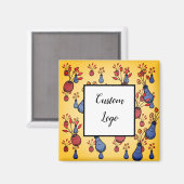 Aangepaste logo vierkante magneten, vervanging uw  magneet (Voorkant / Achterkant)