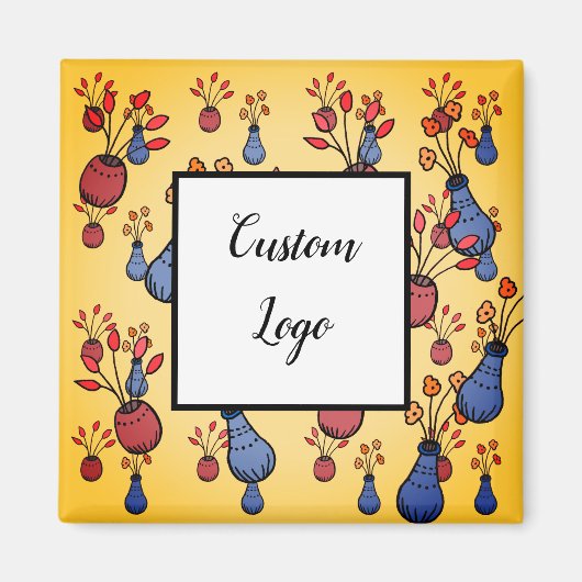 Aangepaste logo vierkante magneten, vervanging uw  magneet (Voorkant)