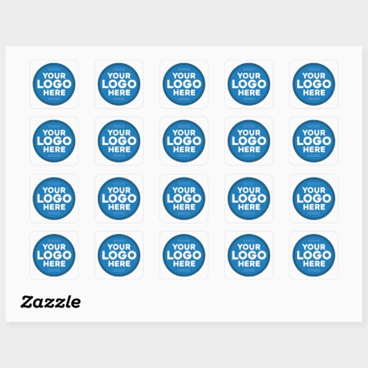 Aangepaste Logo Vierkante Sticker (Vel)