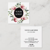 Aangepaste Logo Vierkante Visitekaartje (Voorkant / Achterkant)