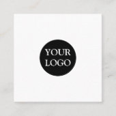 Aangepaste Logo Vierkante Visitekaartje (Voorkant)