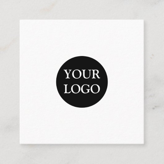 Aangepaste Logo Vierkante Visitekaartje (Voorkant)