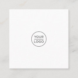 Aangepaste logo vierkante visitekaartjes sociale n