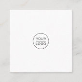 Aangepaste logo vierkante visitekaartjes sociale n (Voorkant)