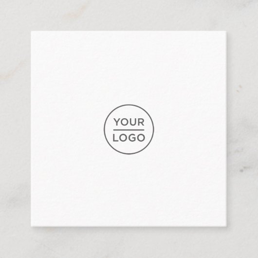 Aangepaste logo vierkante visitekaartjes sociale n (Voorkant)
