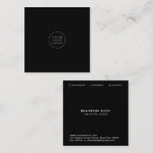 Aangepaste logo vierkante visitekaartjes sociale n (Voorkant / Achterkant)