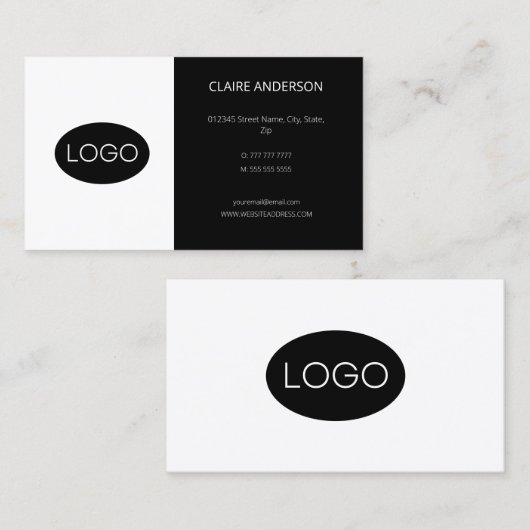 Aangepaste Logo Visitekaartje (Voorkant / Achterkant)