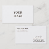 Aangepaste Logo Visitekaartje (Voorkant / Achterkant)