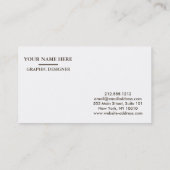 Aangepaste Logo Visitekaartje (Achterkant)