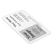 Aangepaste Logo Visitekaartje stijl magneet (Rechterzijde)