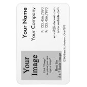 Aangepaste Logo Visitekaartje stijl magneet (Verticaal)