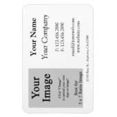 Aangepaste Logo Visitekaartje stijl magneet (Verticaal)