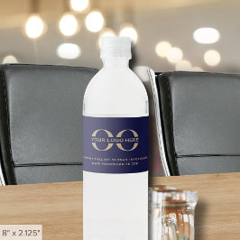 Aangepaste Logo Voeg uw slogantekst toe Waterfles Etiket