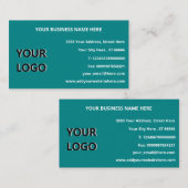 Aangepaste Logo Volledige contactgegevens Professi Visitekaartje (Voorkant / Achterkant)