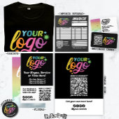 Aangepaste Logo Voor & Achterkant QR Code Modern U T-shirt