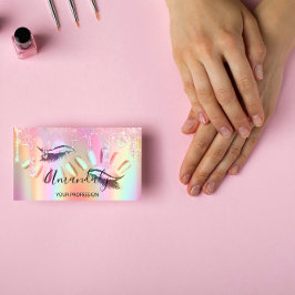 Aangepaste Logo voor artiest Lash Nails Visitekaartje