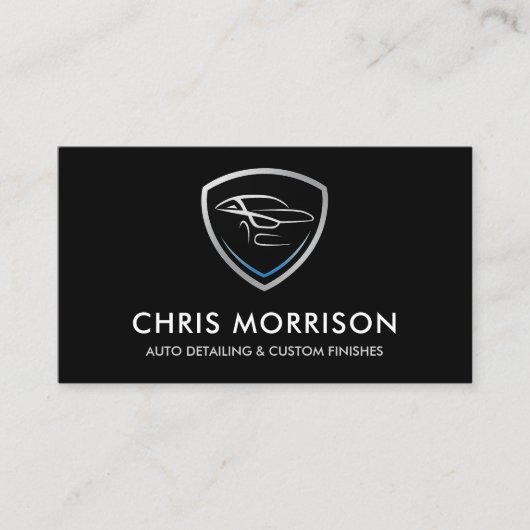 Aangepaste Logo voor automatische detaillering Ser Visitekaartje (Voorkant)