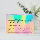 Aangepaste Logo voor bedrijfscadeaubonnen (Staand voorkant)