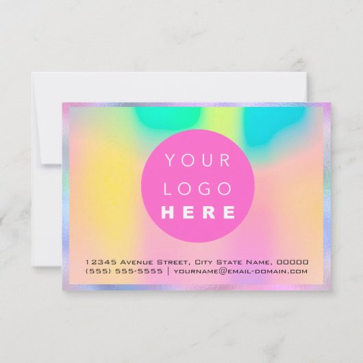 Aangepaste Logo voor bedrijfscadeaubonnen (Achterkant)