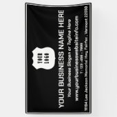 Aangepaste Logo voor bedrijven Adverteren Spandoek (Verticaal)