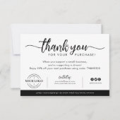 Aangepaste Logo voor bedrijven Bedankt voor aankoo (Voorkant)