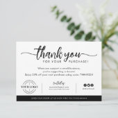 Aangepaste Logo voor bedrijven Bedankt voor aankoo (Staand voorkant)