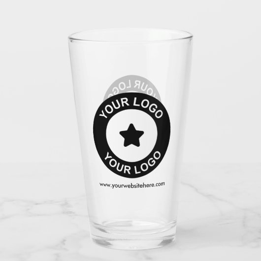 Aangepaste Logo voor bedrijven en speciale acties  Glas (Achterkant)