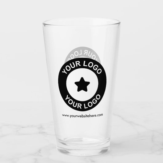 Aangepaste Logo voor bedrijven en speciale acties  Glas (Voorkant)